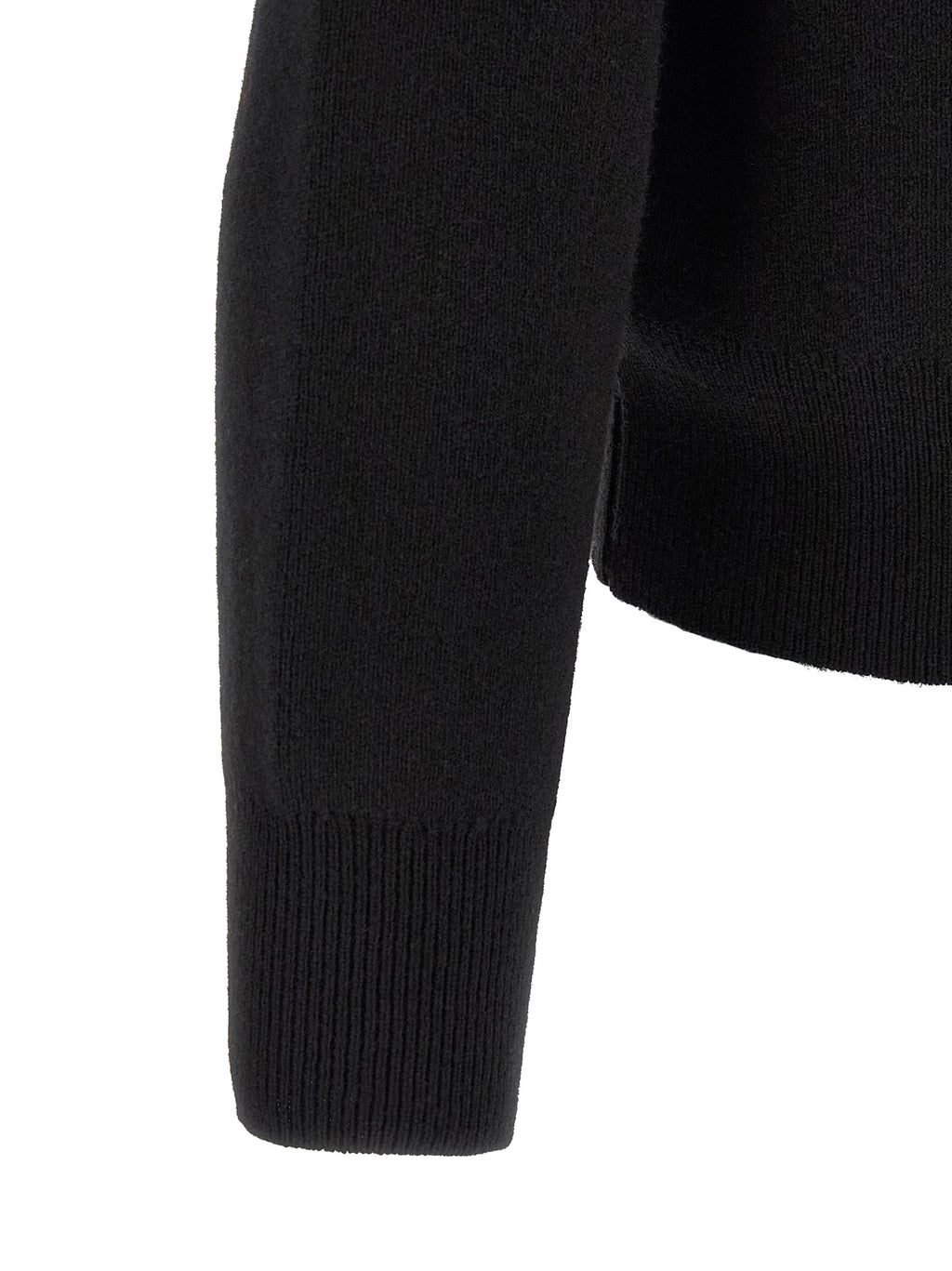 Wool High-Neck Cardigan