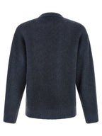 Blue Wool K-Pickler Crew Neck Sweater