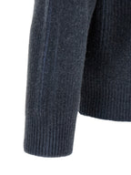 Blue Wool K-Pickler Crew Neck Sweater