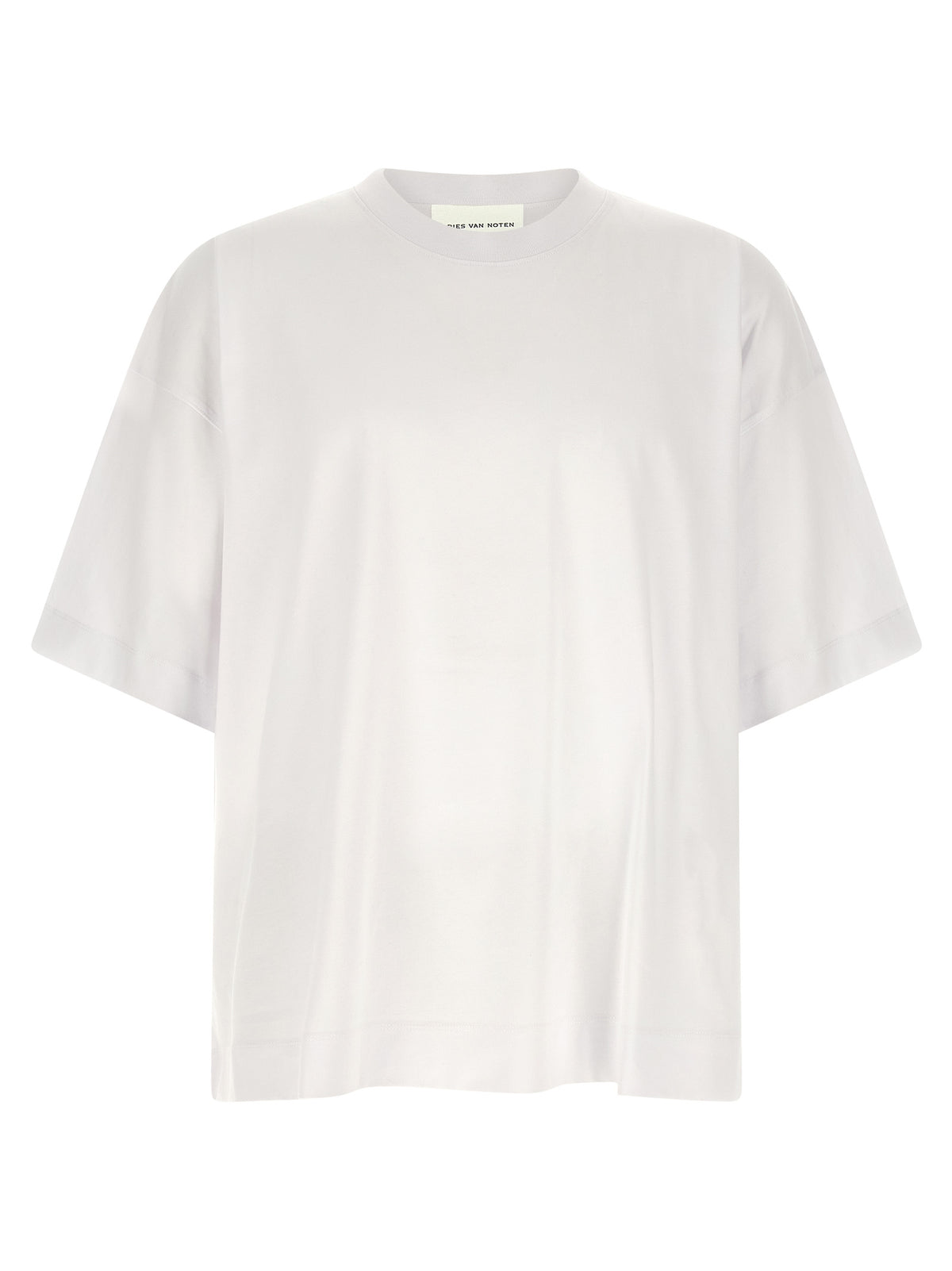 Oversized White Cotton Heno T-Shirt