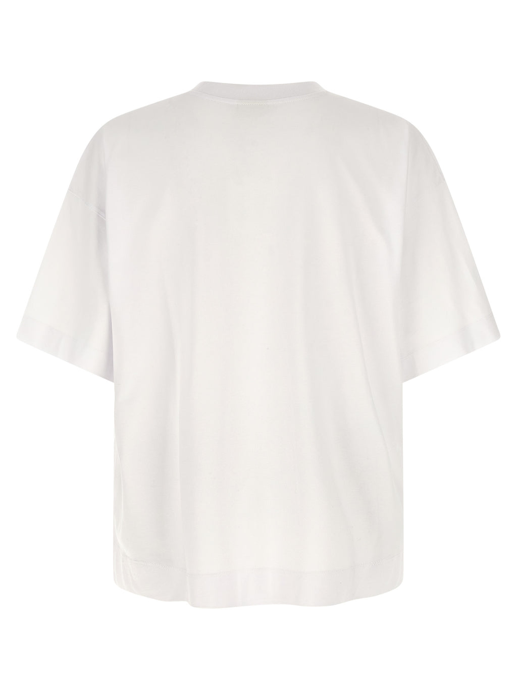 Oversized White Cotton Heno T-Shirt