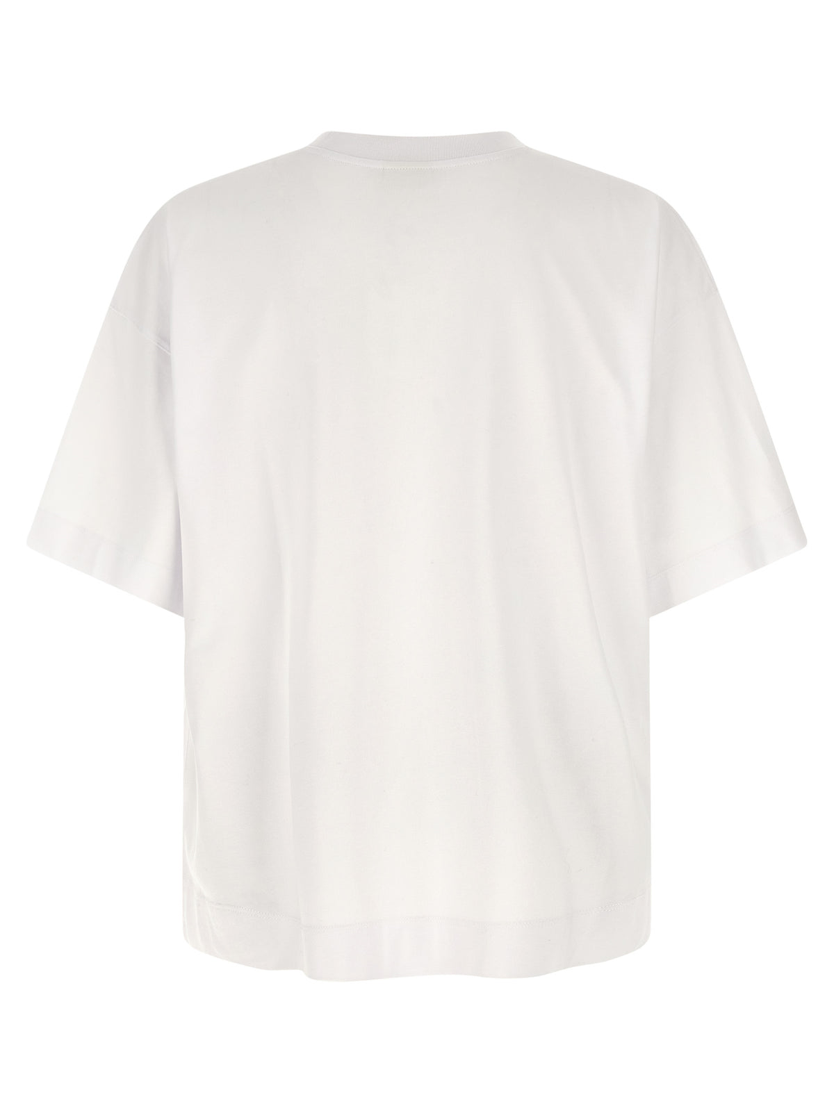 Oversized White Cotton Heno T-Shirt