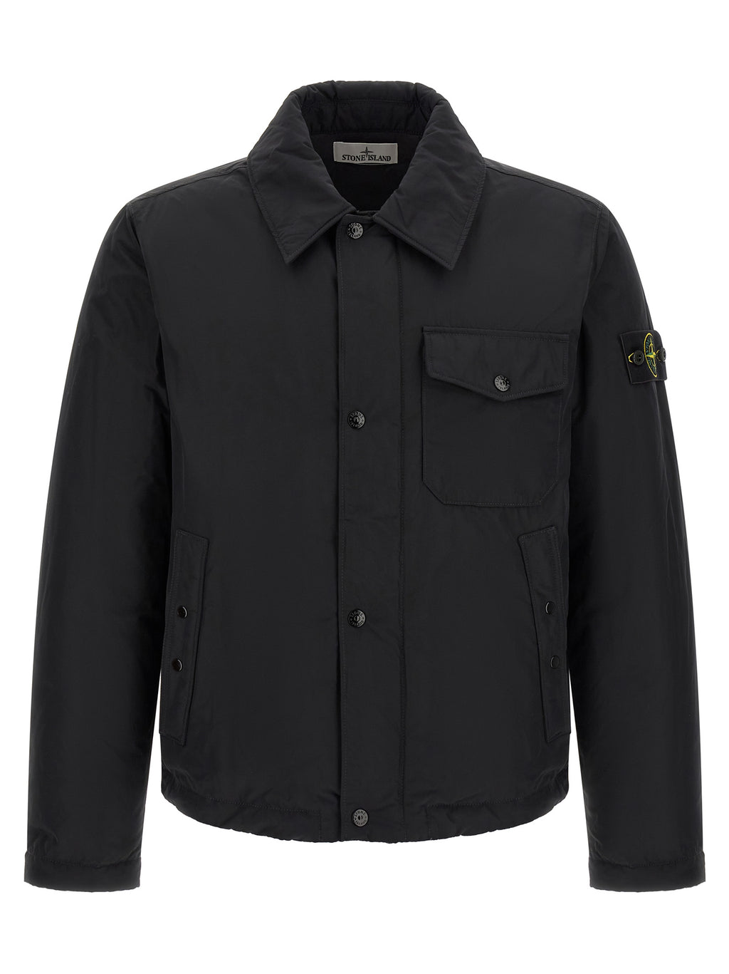 Black Polyester Overshirt