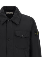 Black Polyester Overshirt