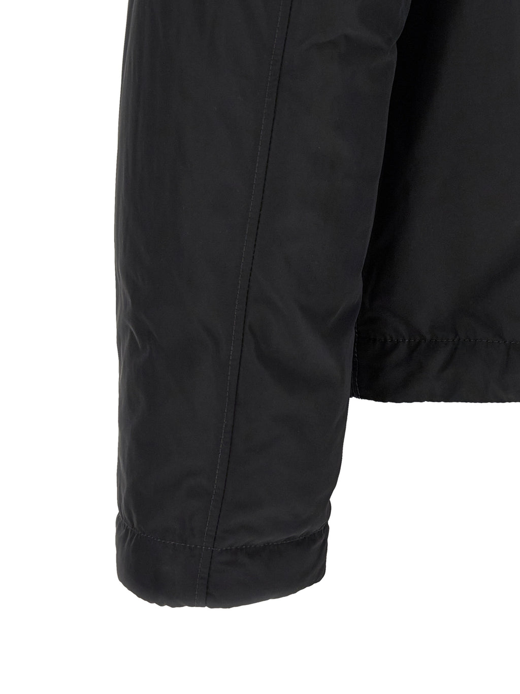 Black Polyester Overshirt