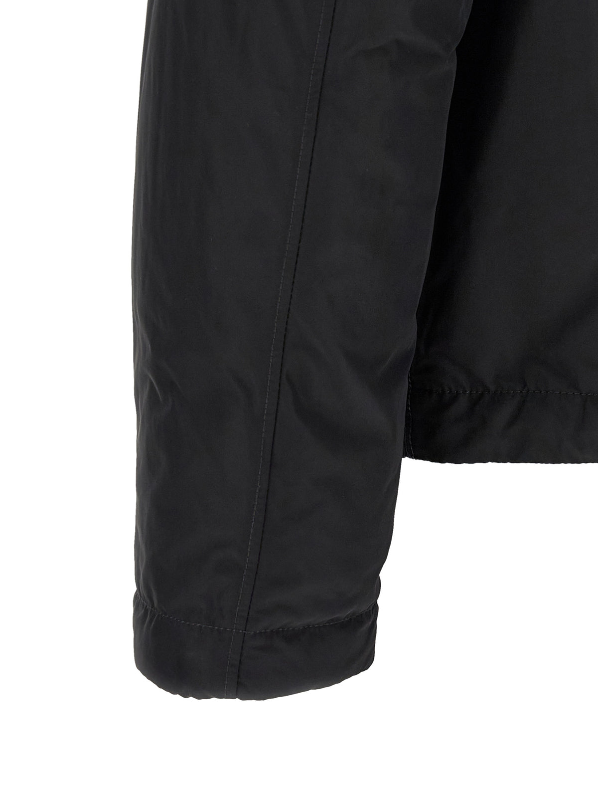 Black Polyester Overshirt