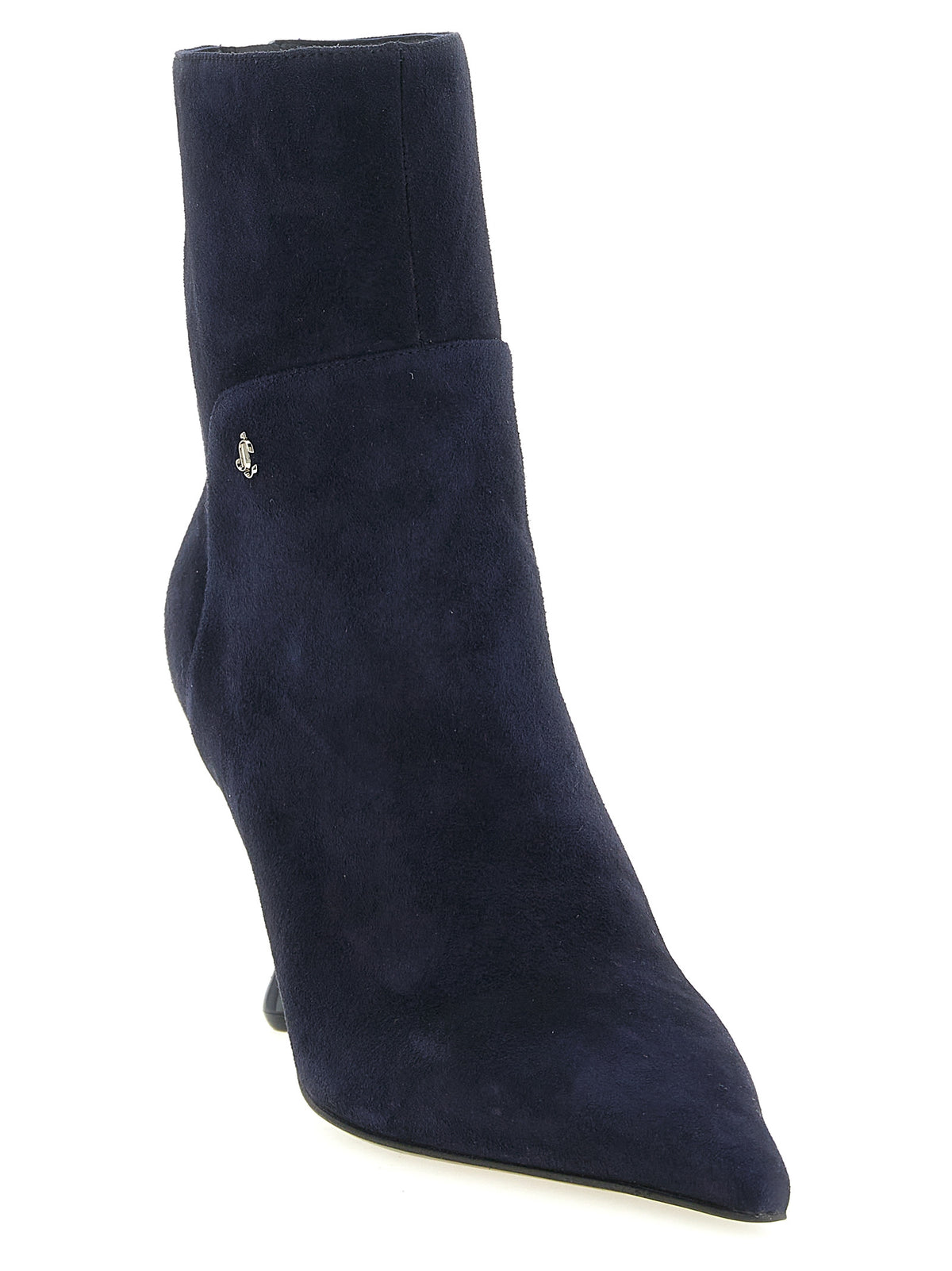 Navy Blue Suede Cycas Ankle Boots