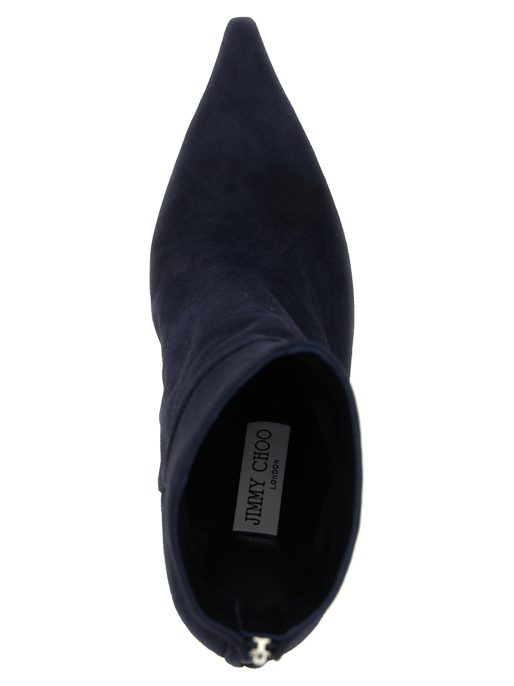 Navy Blue Suede Cycas Ankle Boots