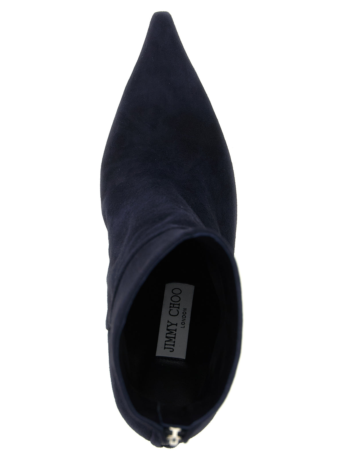 Navy Blue Suede Cycas Ankle Boots