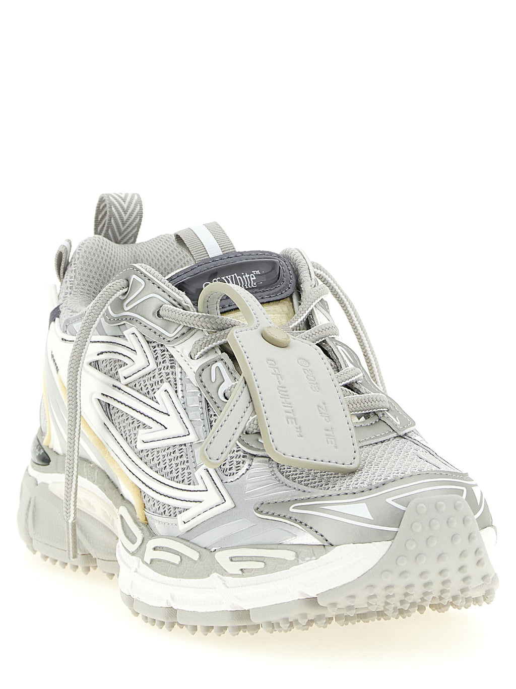 Be Right Back Gray Polyurethane, Polyester & Polyamide Athletic Sneakers