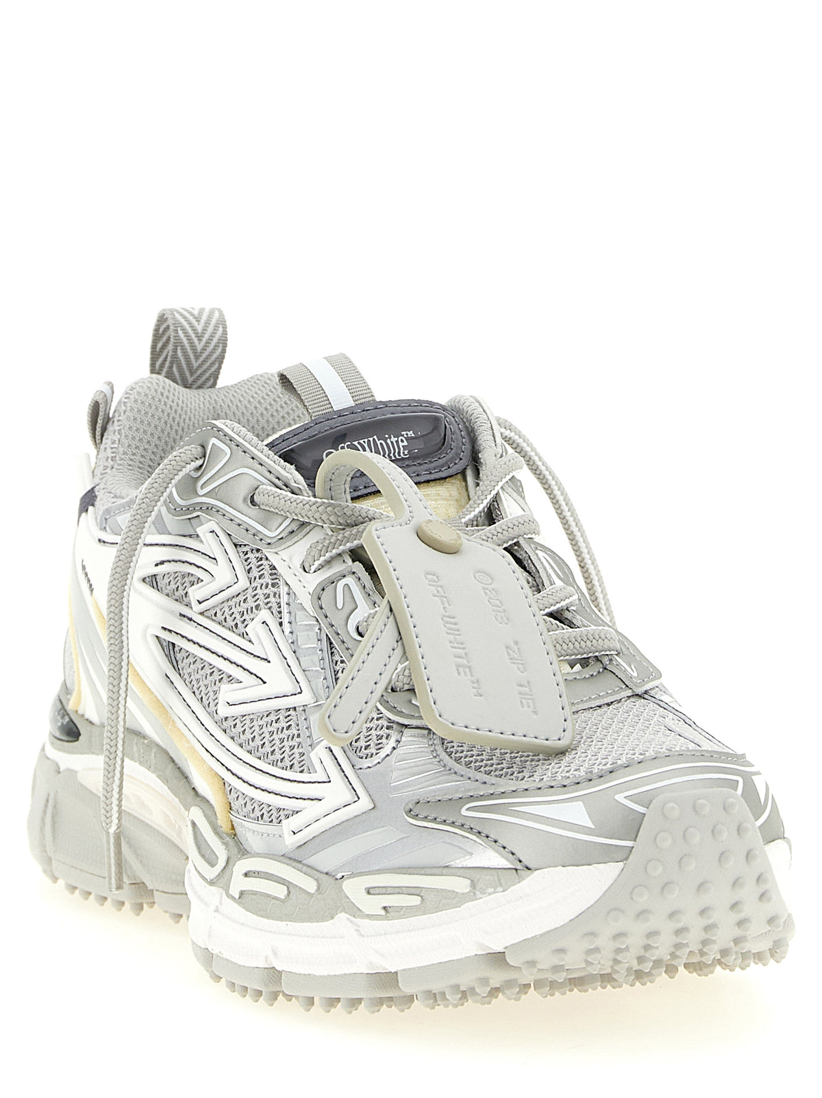 Be Right Back Gray Polyurethane, Polyester & Polyamide Athletic Sneakers