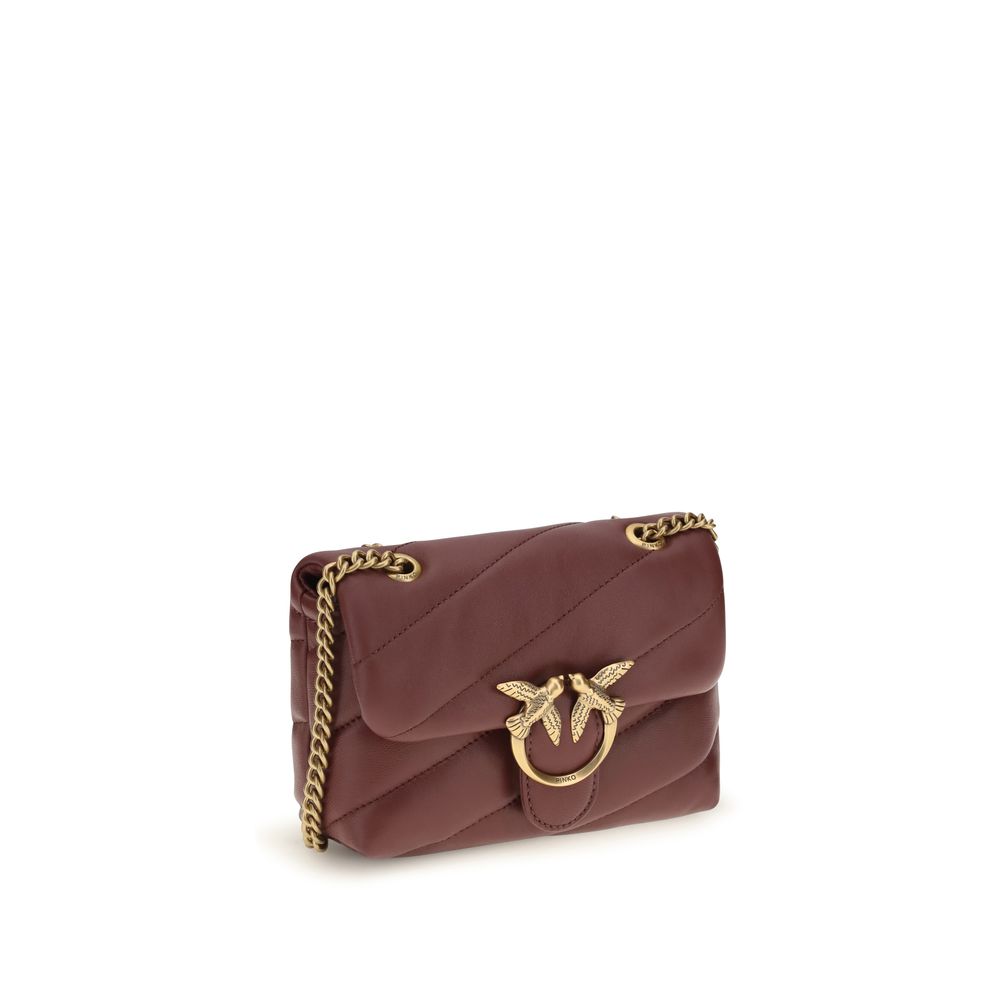 Bordeaux Calf Leather Love Baby Crossbody Bag
