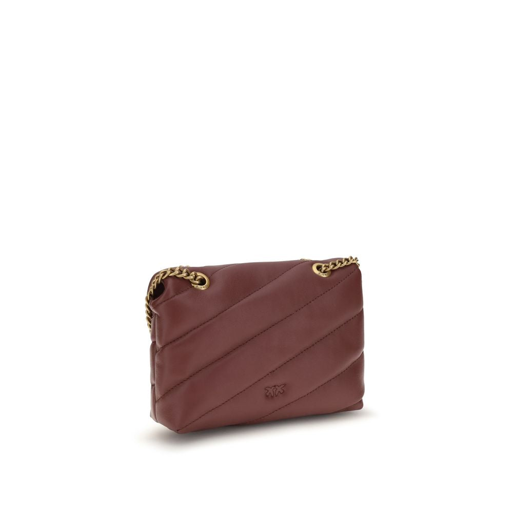 Bordeaux Calf Leather Love Baby Crossbody Bag