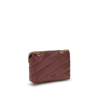 Bordeaux Calf Leather Love Baby Crossbody Bag