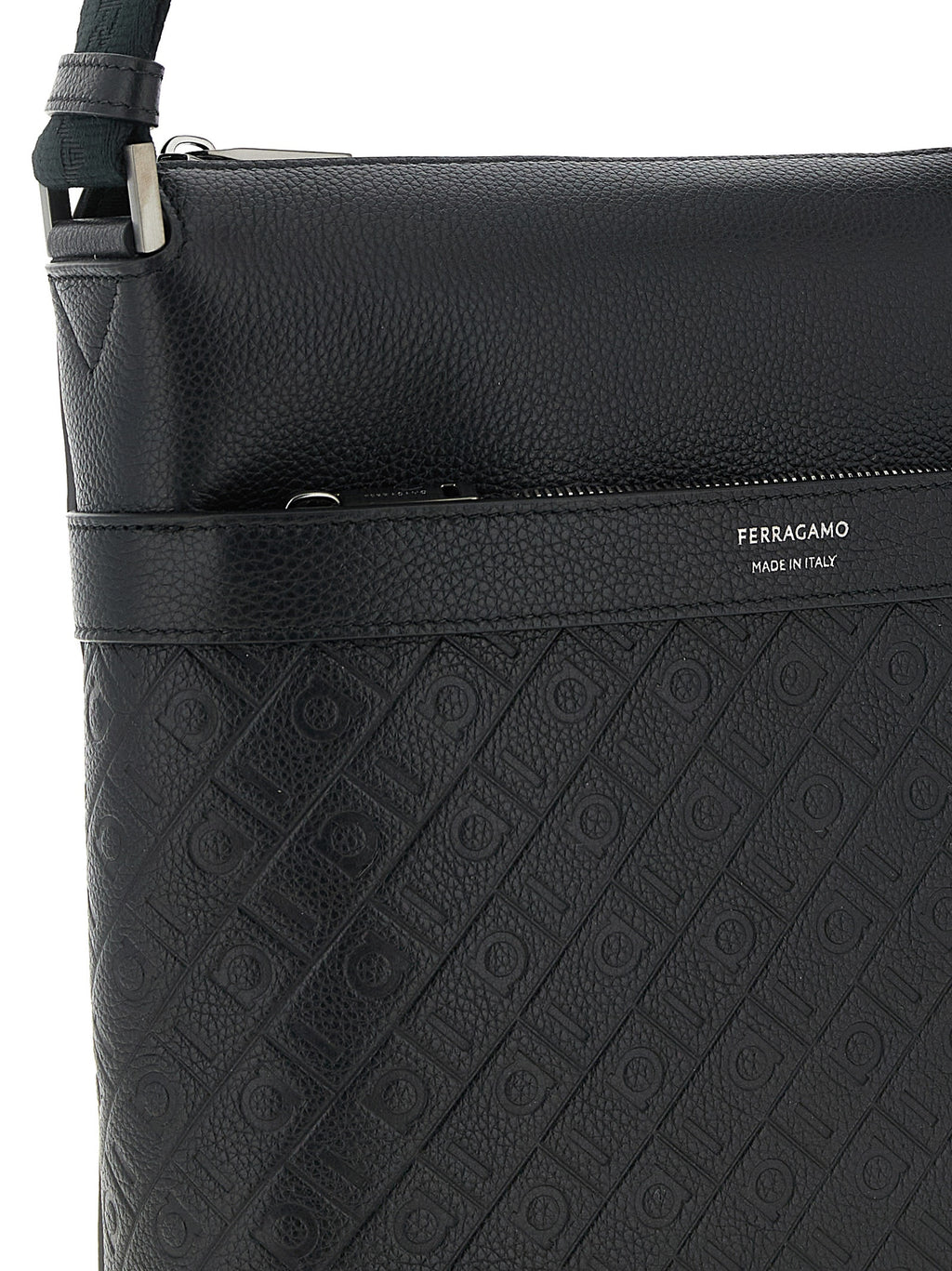 Hammered Calfskin Crossbody Bag