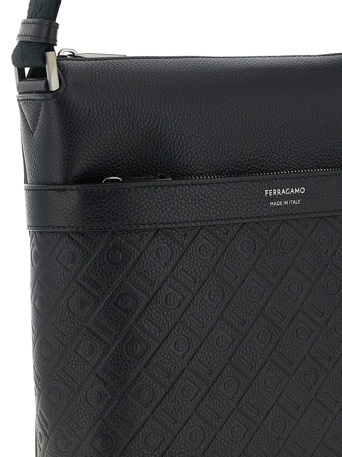 Hammered Calfskin Crossbody Bag
