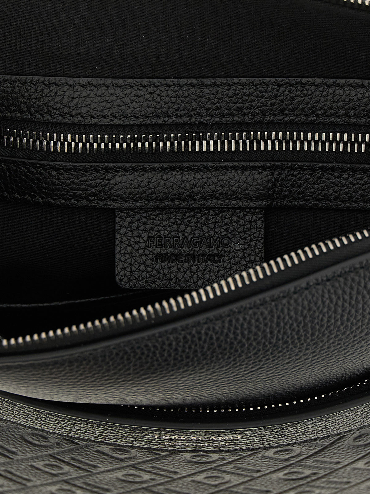 Hammered Calfskin Crossbody Bag