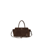 Brown Suede Shoulder Bag
