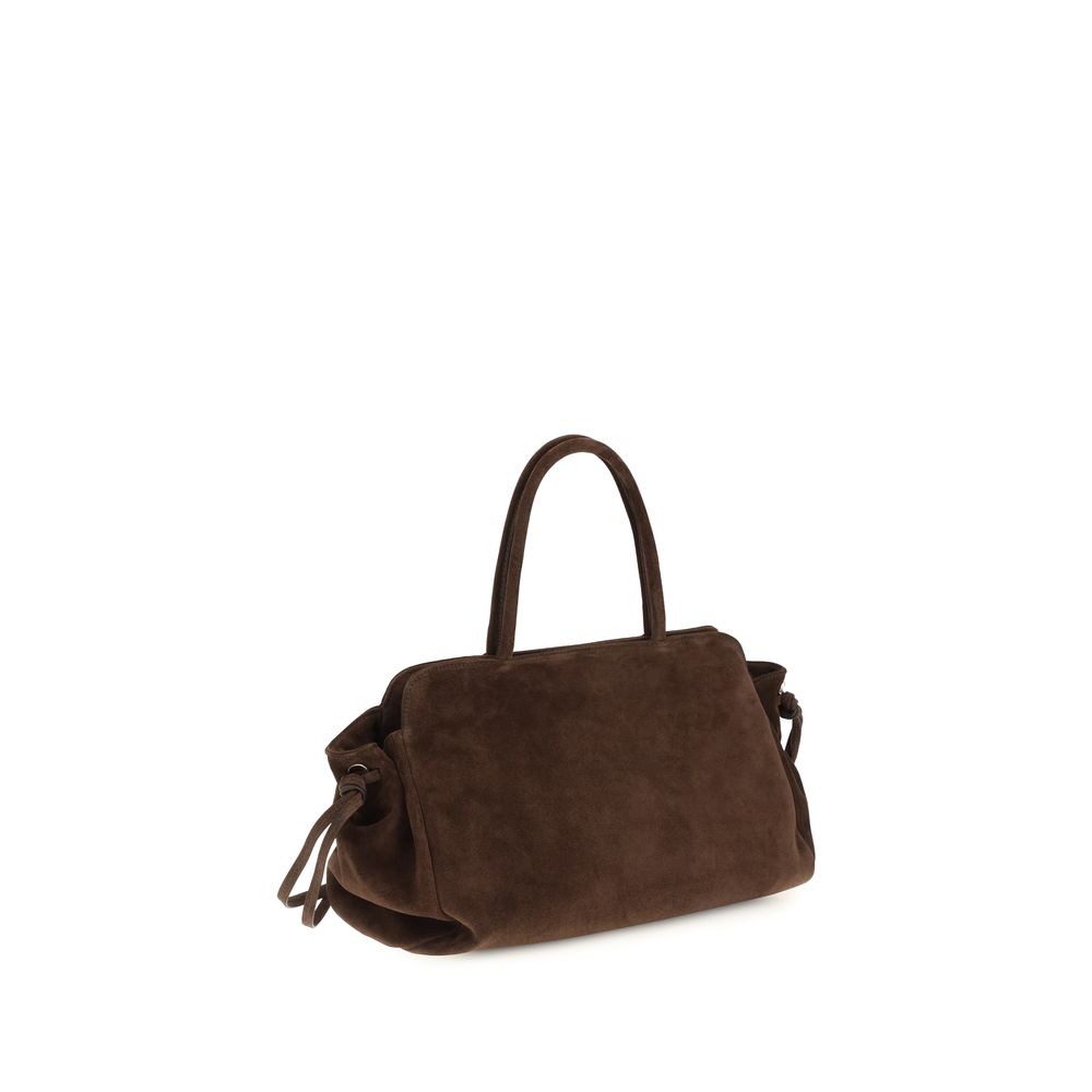 Brown Suede Shoulder Bag