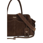 Brown Suede Shoulder Bag