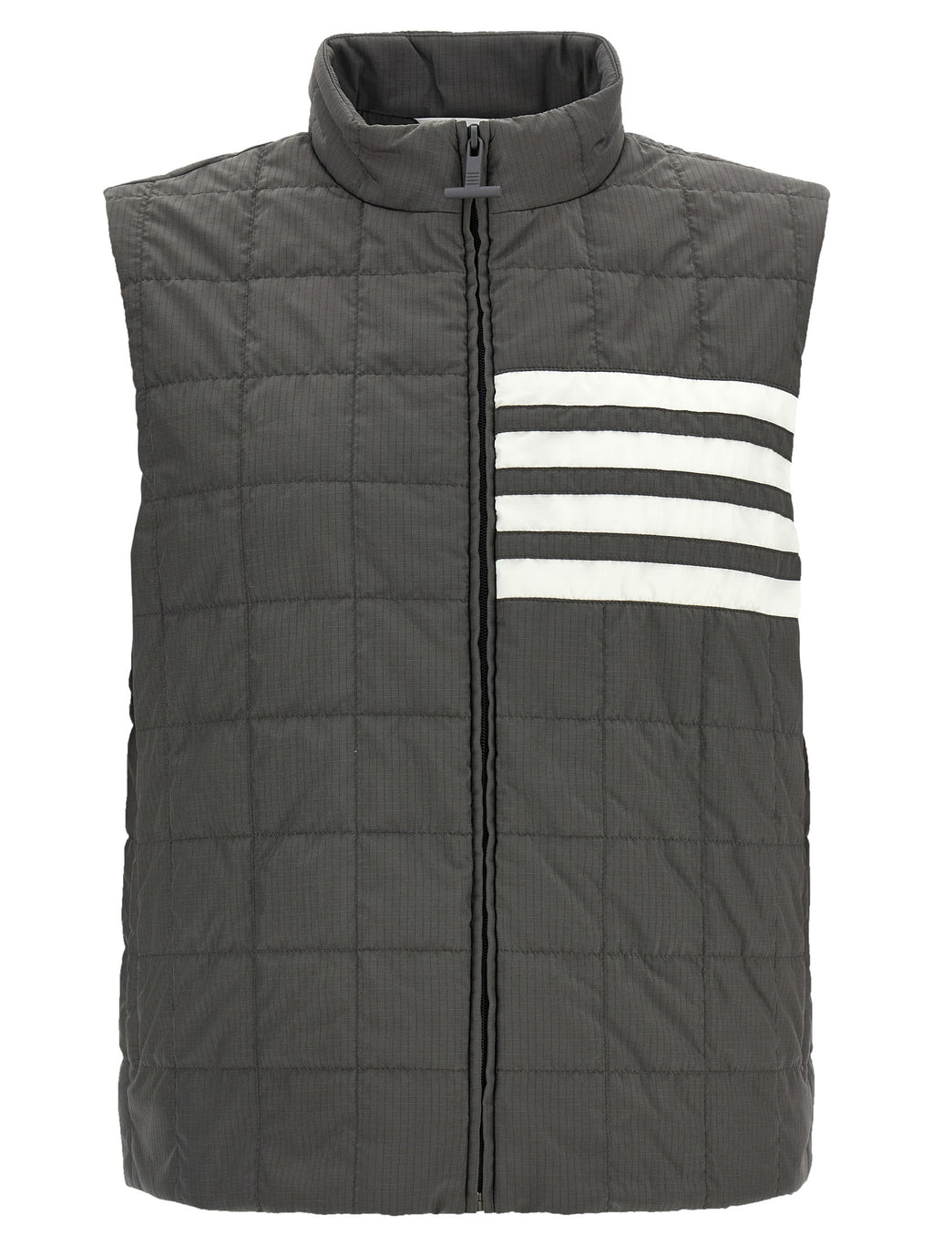 Gray Polyamide Sleeveless Vest