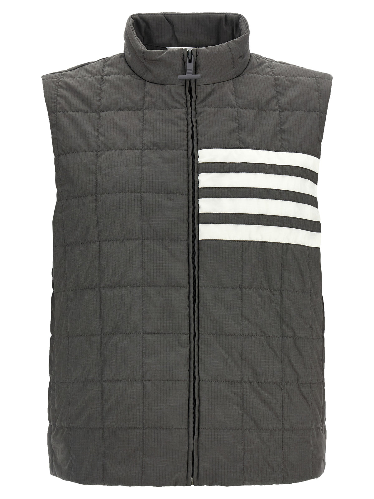 Gray Polyamide Sleeveless Vest