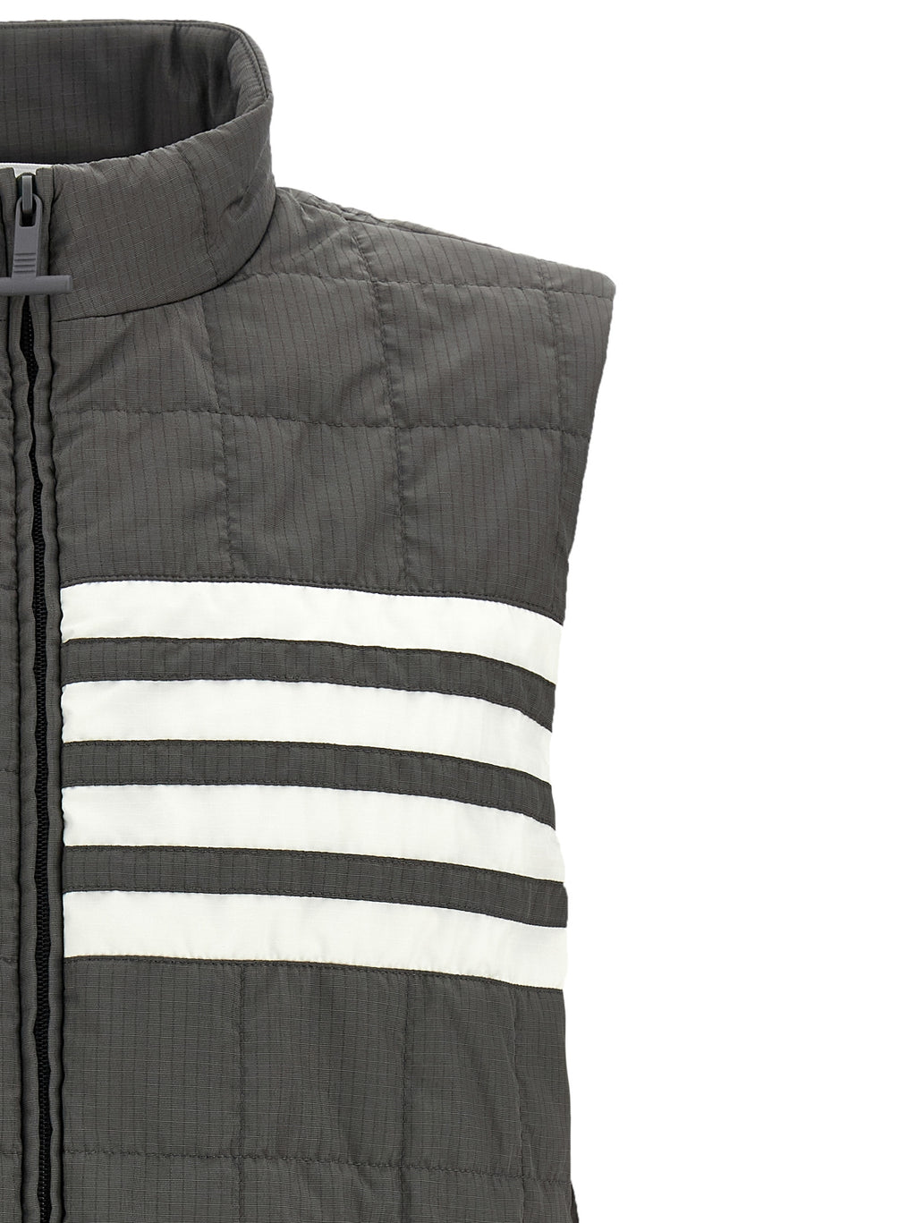 Gray Polyamide Sleeveless Vest