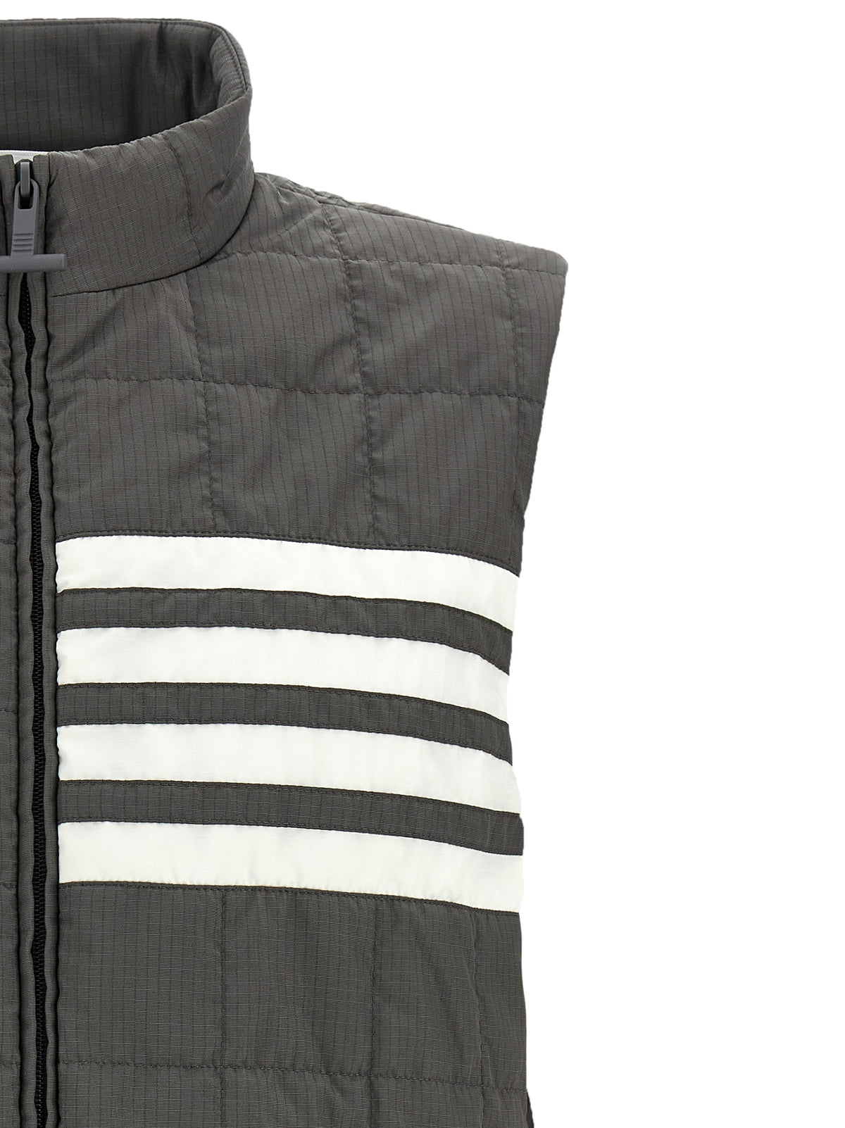Gray Polyamide Sleeveless Vest