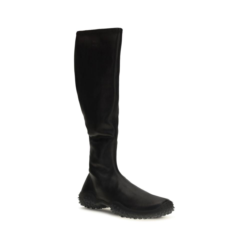Stretch Nappa Leather Ankle Boots
