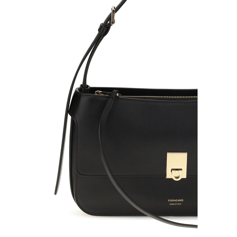 Mini Cara Calfskin Shoulder Bag
