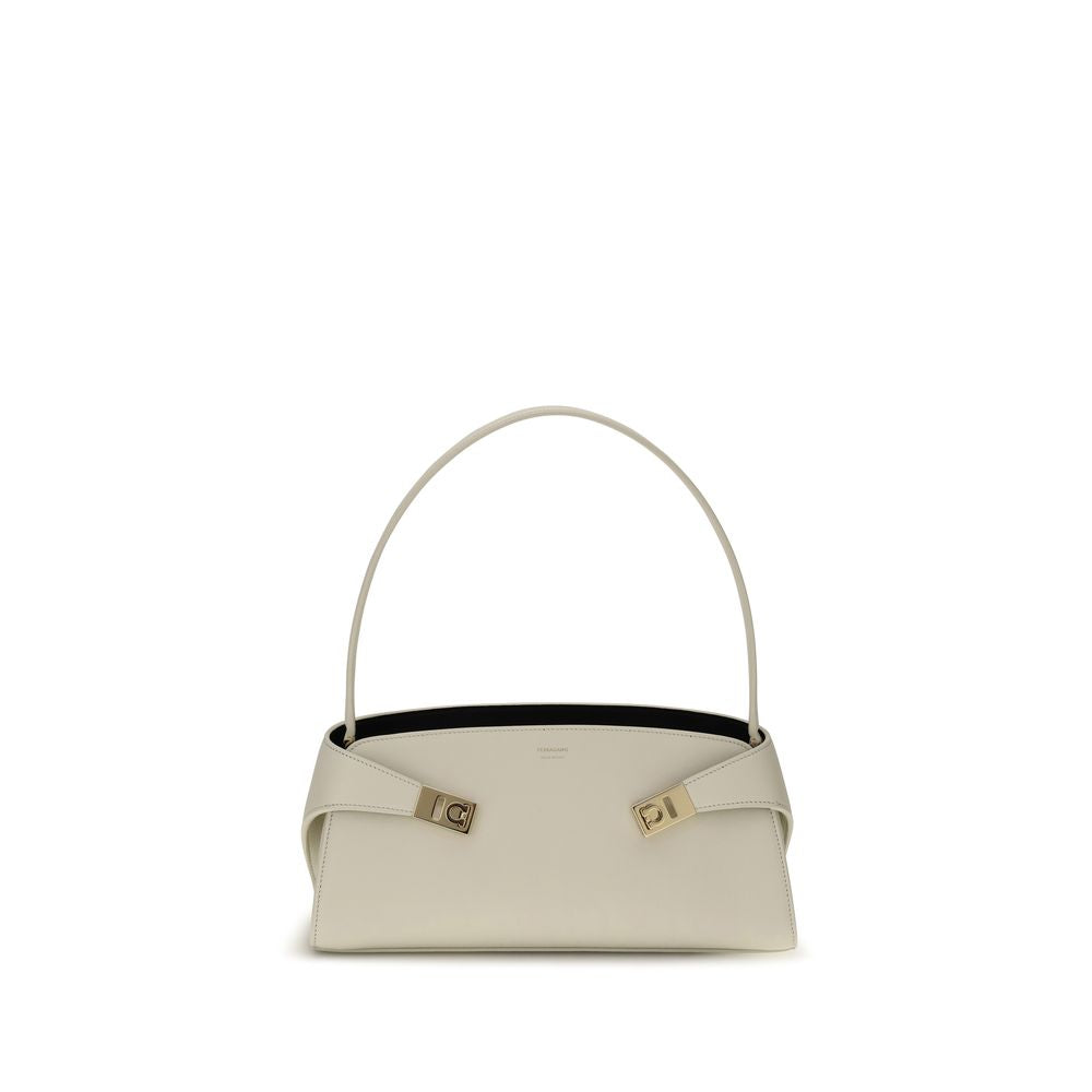 Calfskin Hug East‑West Shoulder Bag