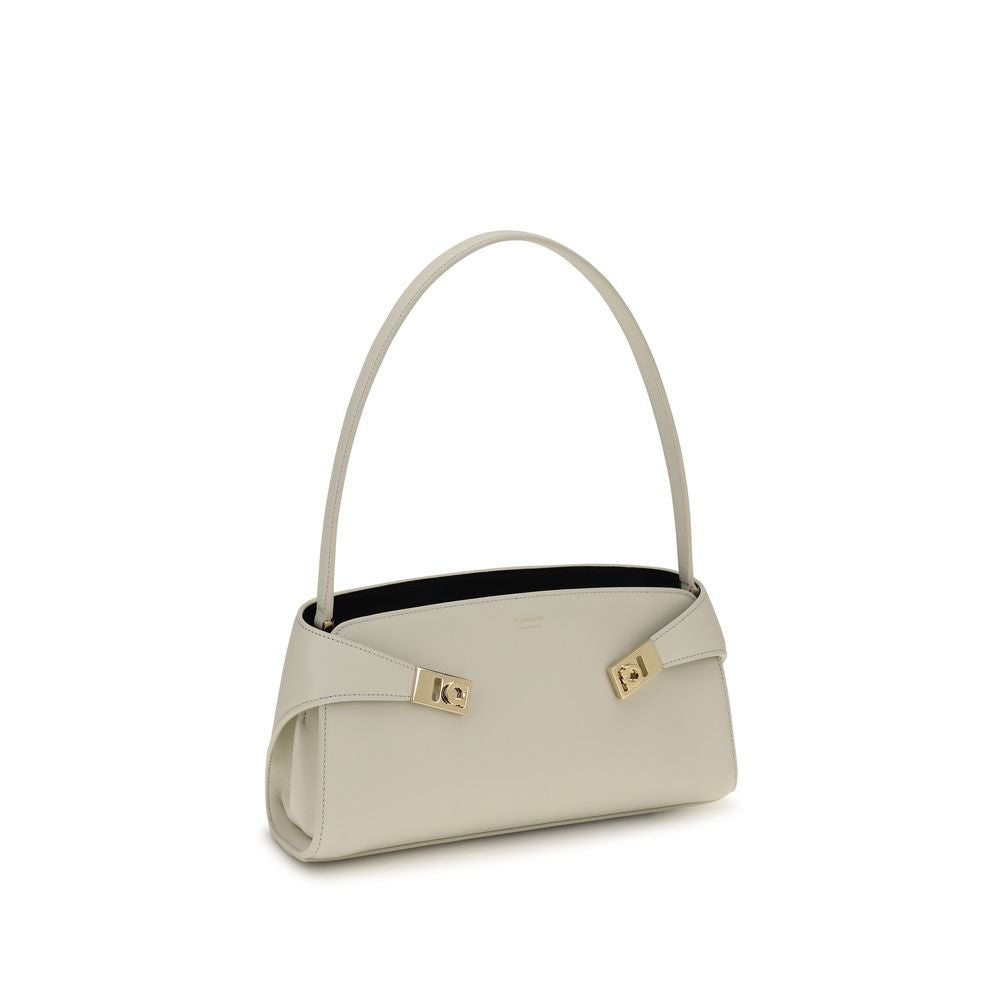 Calfskin Hug East‑West Shoulder Bag