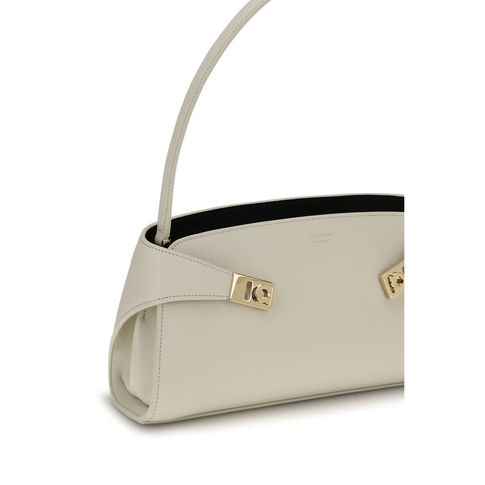 Calfskin Hug East‑West Shoulder Bag