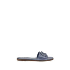Patented Calf Leather Slide Sandals