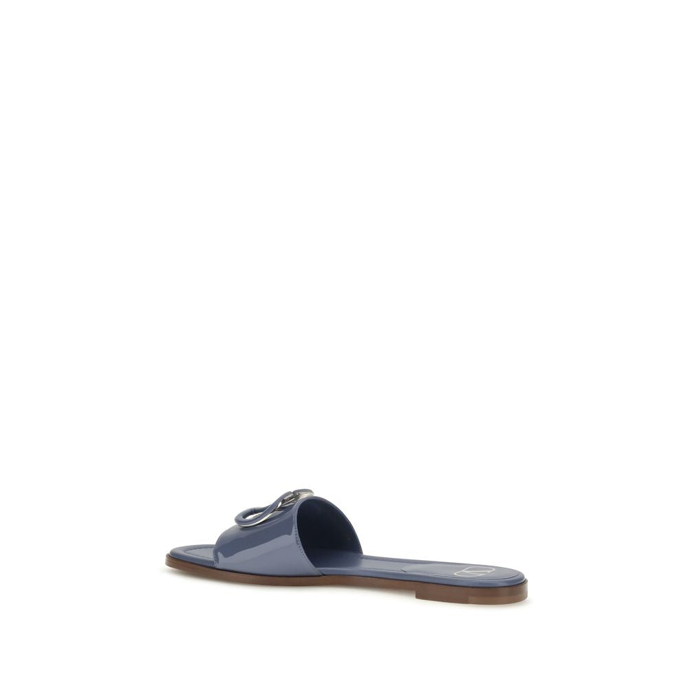 Patented Calf Leather Slide Sandals