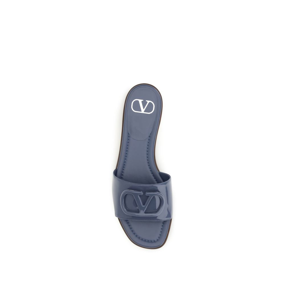 Patented Calf Leather Slide Sandals