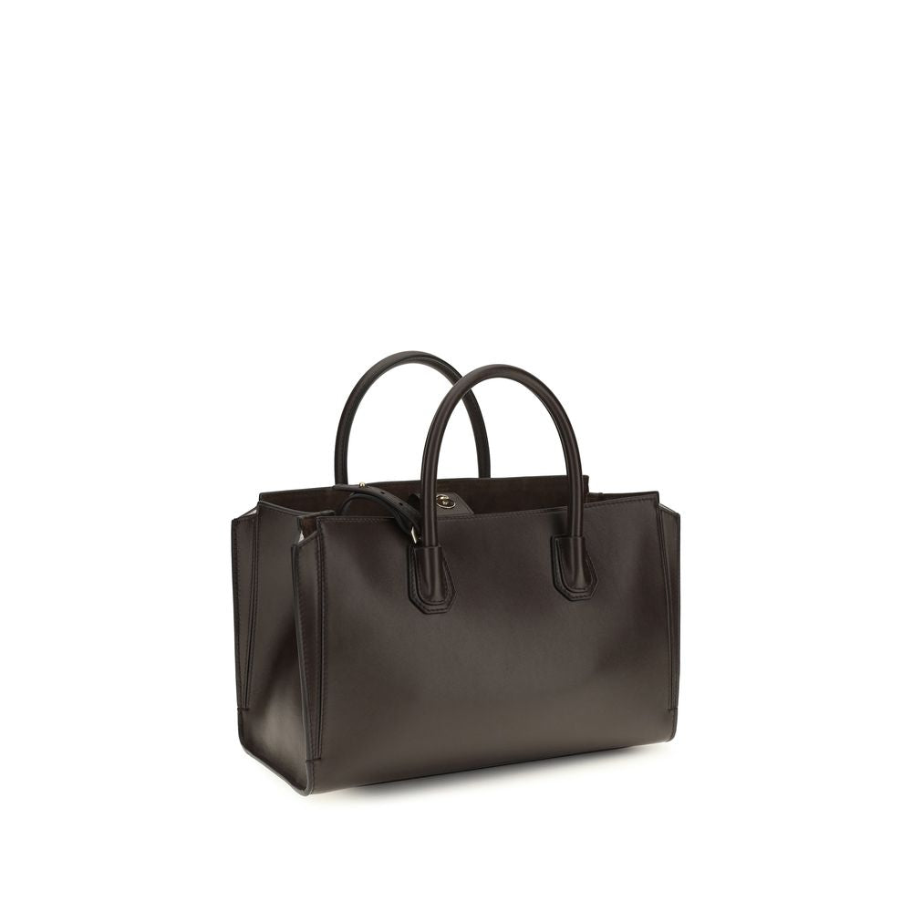 Small Glossy Grained Calfskin Antigona Shoulder Bag