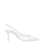 Patent Leather White Sandals