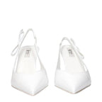 Patent Leather White Sandals