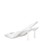 Patent Leather White Sandals