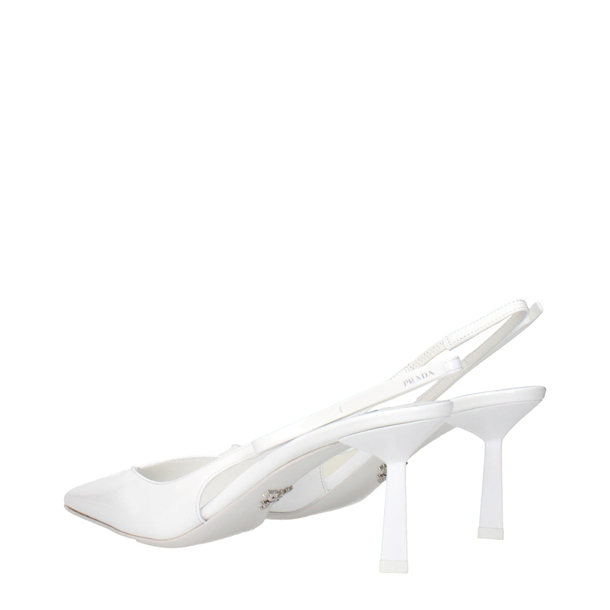 Patent Leather White Sandals