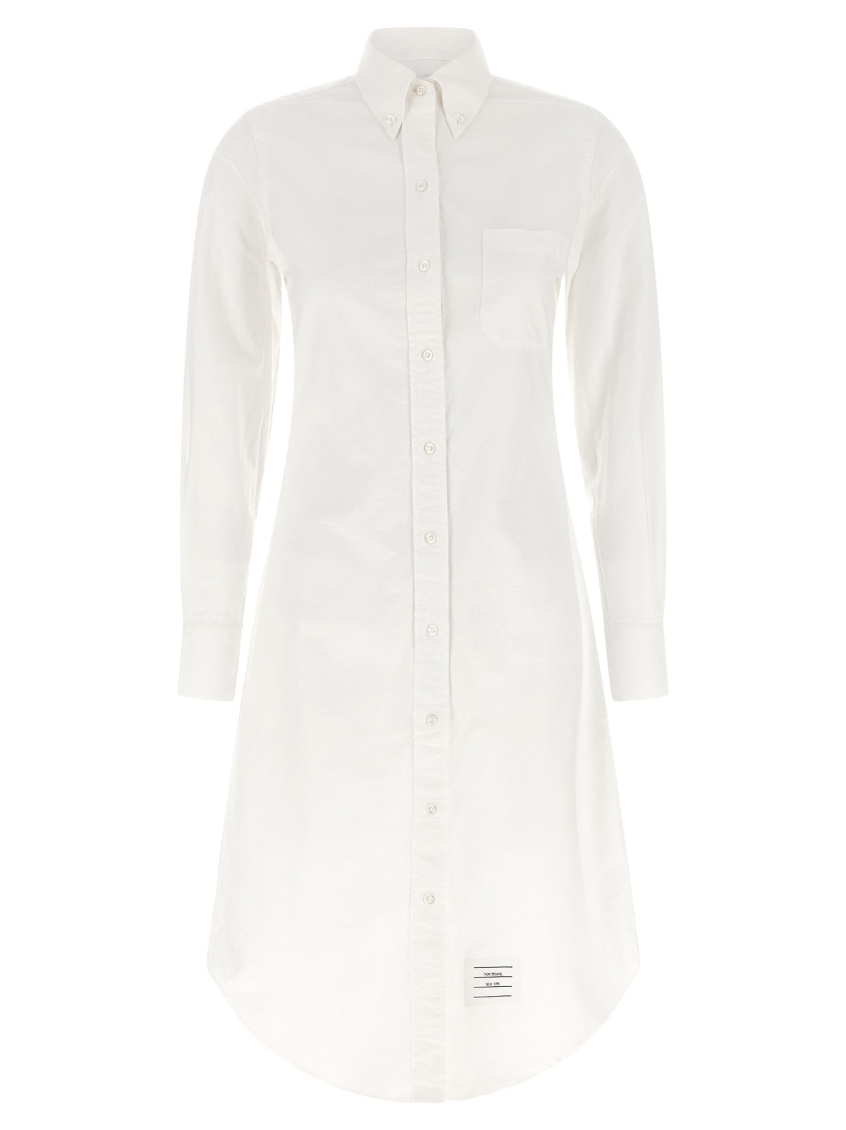 White Cotton Midi Skirt