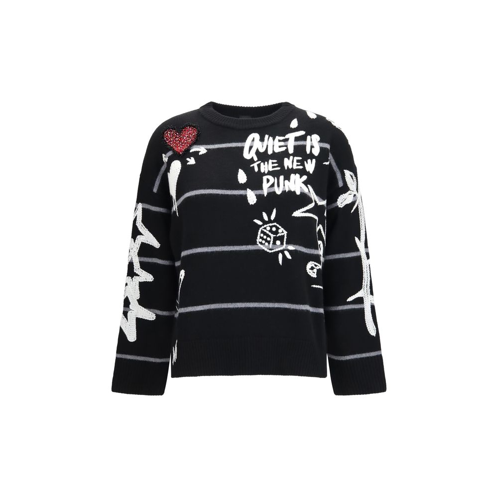 Black Merino Wool Andros Sweater