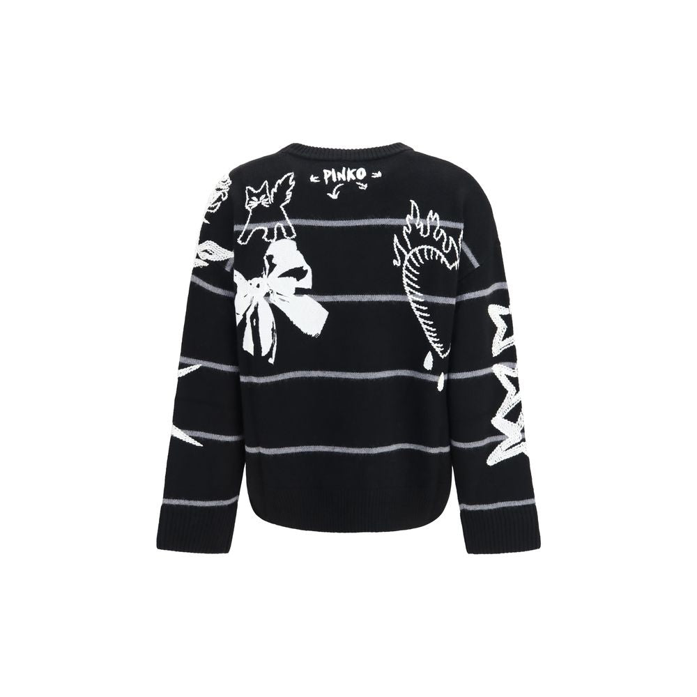 Black Merino Wool Andros Sweater