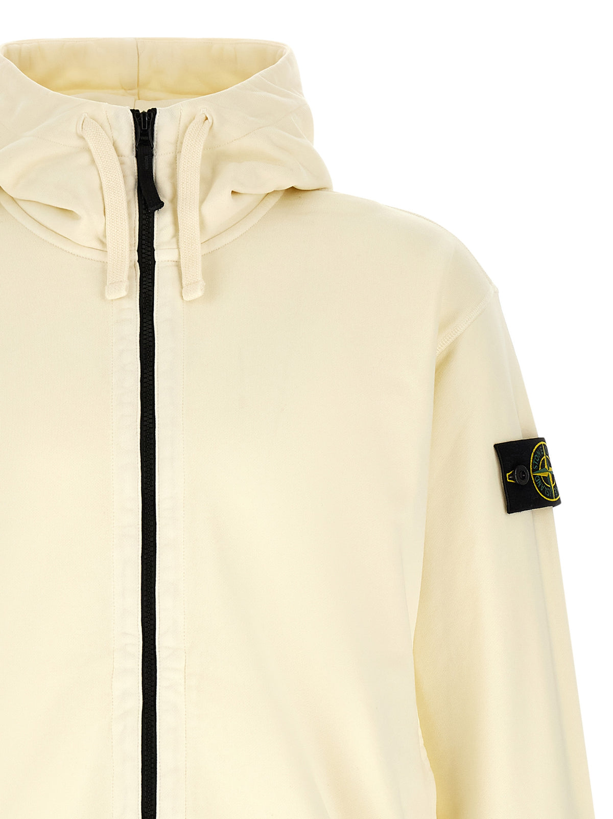 Oversized White Cotton Sweatshirt