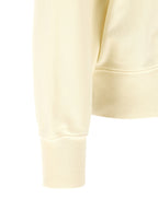 Oversized White Cotton Sweatshirt