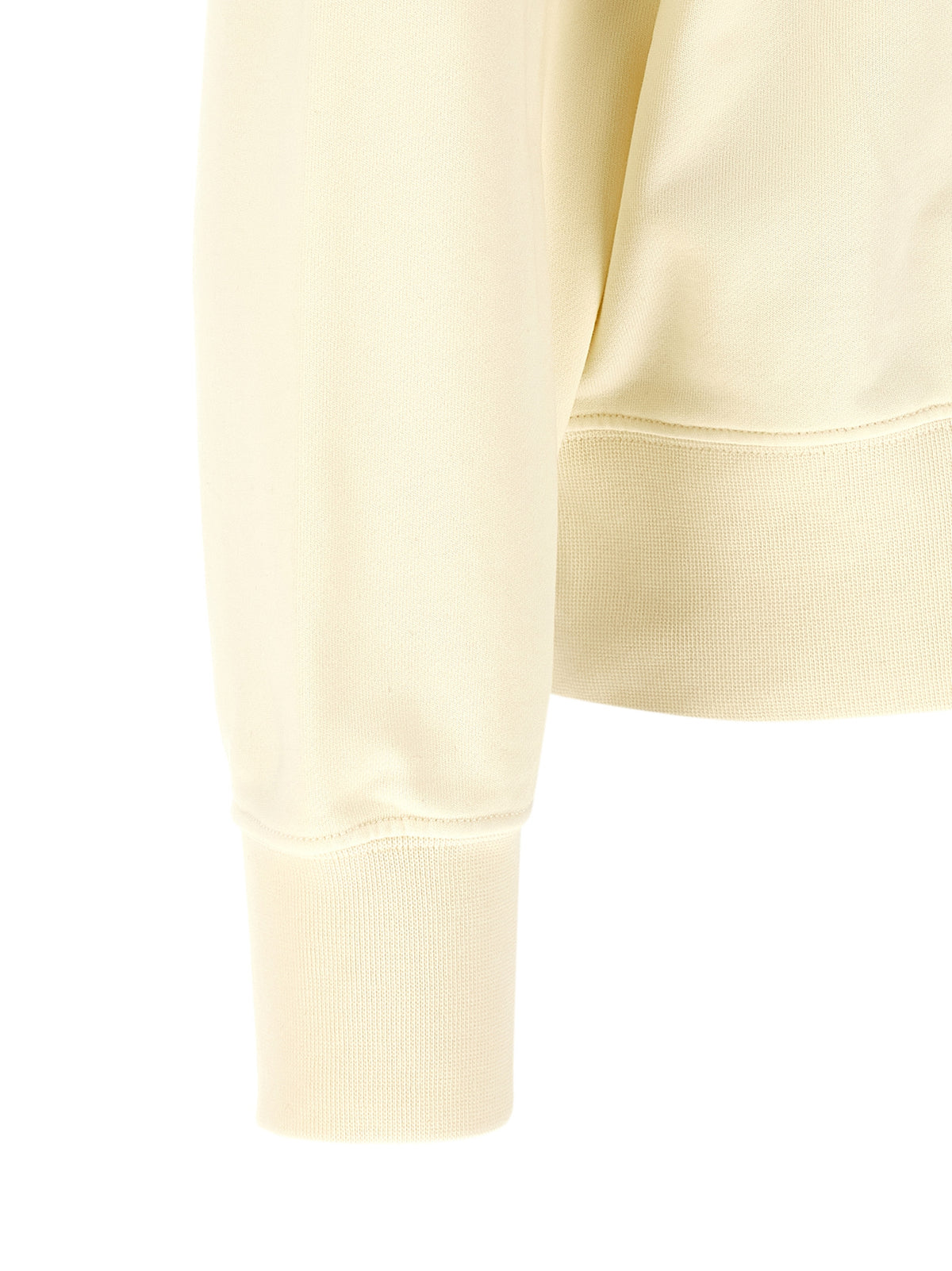 Oversized White Cotton Sweatshirt