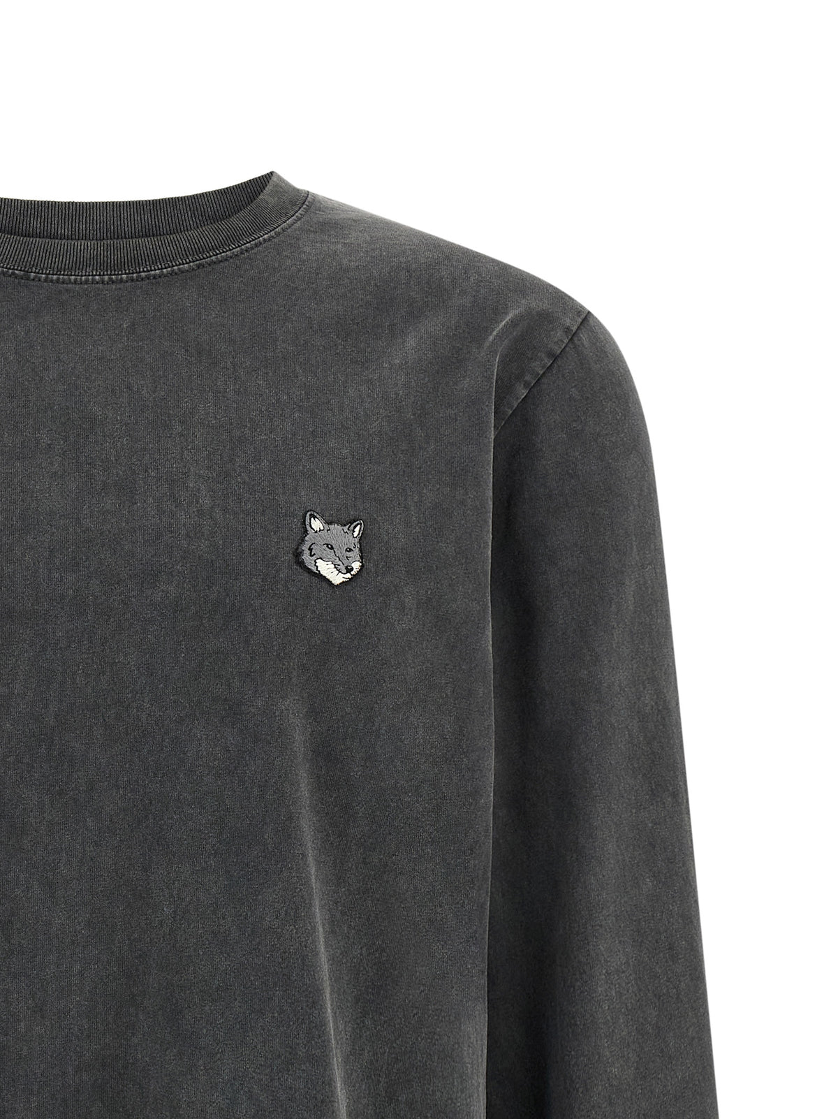 Organic Cotton Fox Head Long-Sleeved T-Shirt