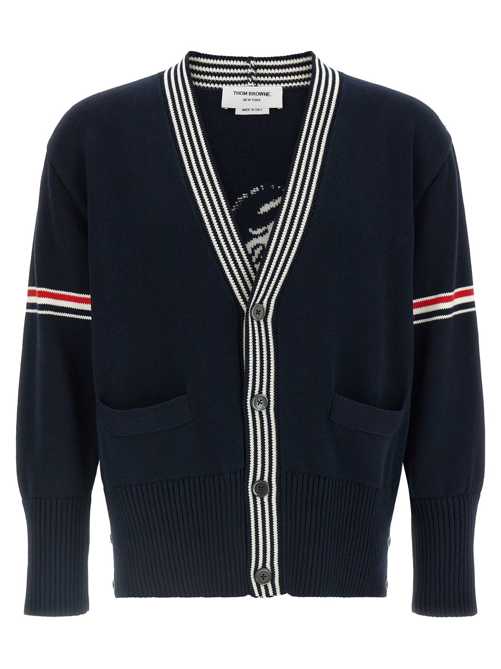 Navy Cotton Lobster Cardigan