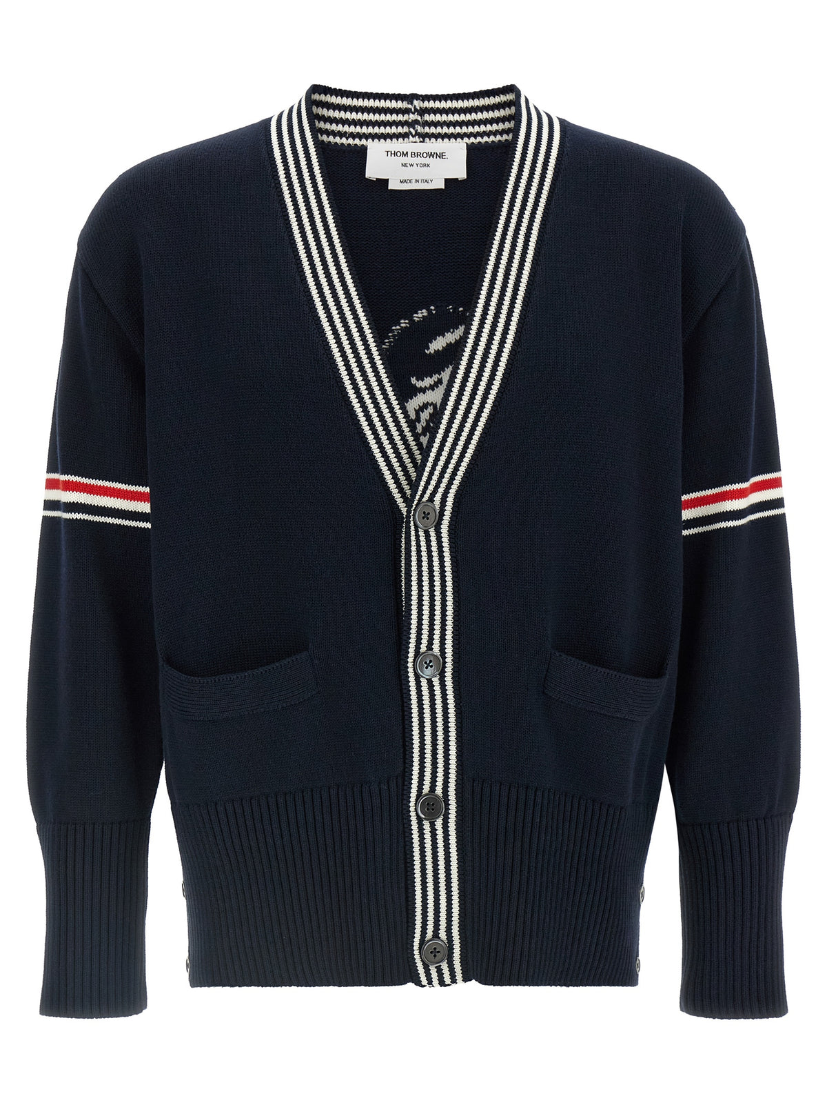 Navy Cotton Lobster Cardigan